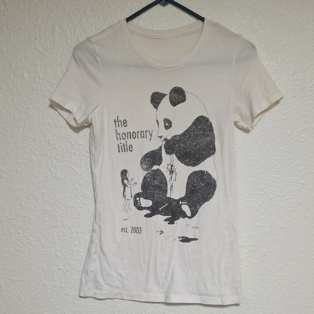 White Graphic Honorary Title Band T-Shirt